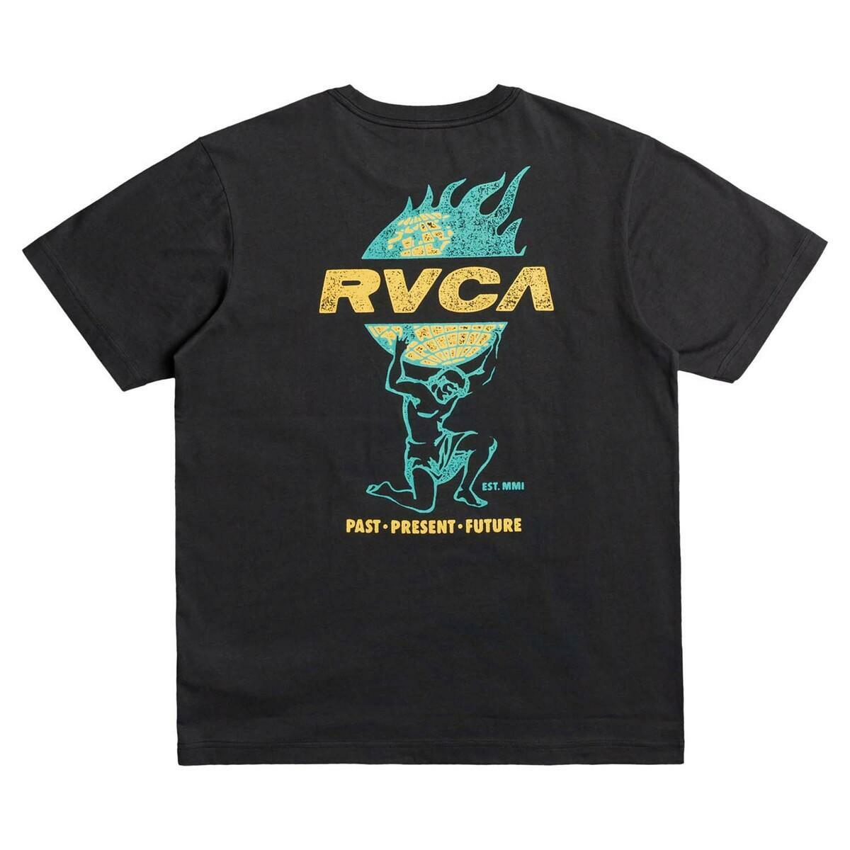 RVCA Atlas T-Shirt Black Z1SSRD-RVF1-3837
