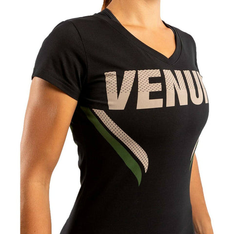 Black/Khaki Venum Womens One FC Impact T-Shirt