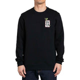 Black RVCA Snake Eyes Crewneck Jumper   