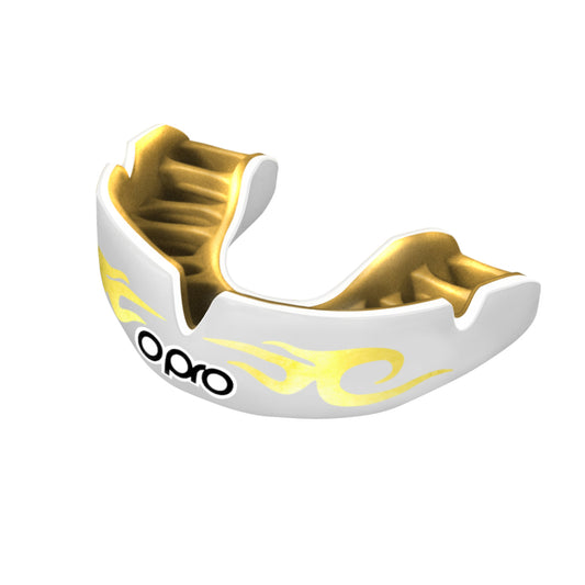 Opro Power Fit Bling Urban Mouth Guard White/Gold