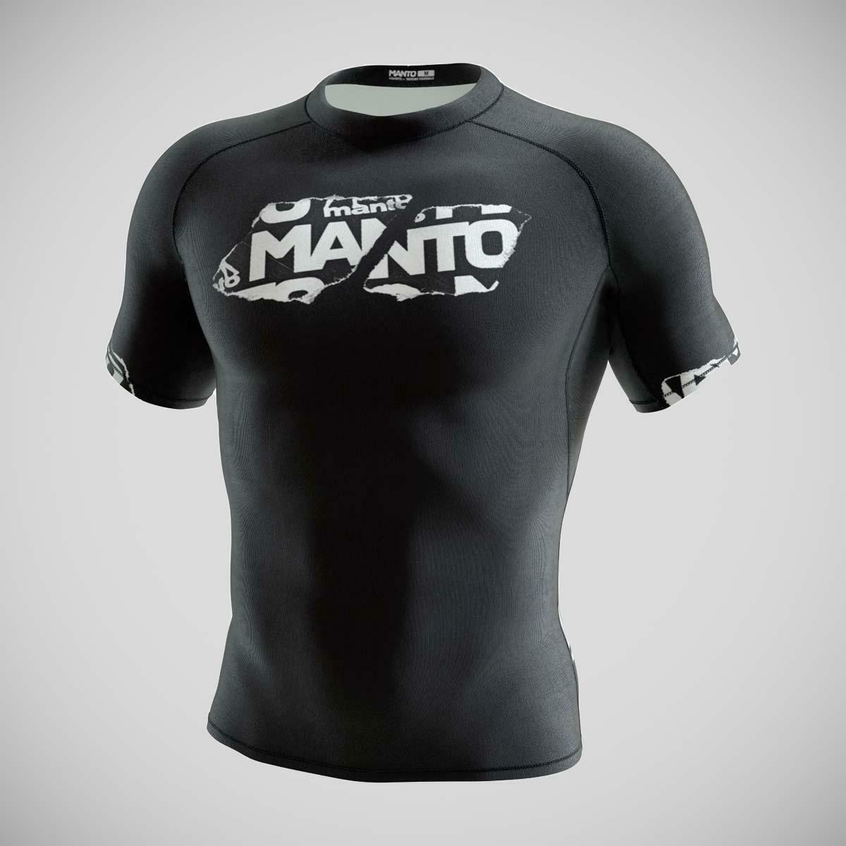 Black Manto Torn Rash Guard   