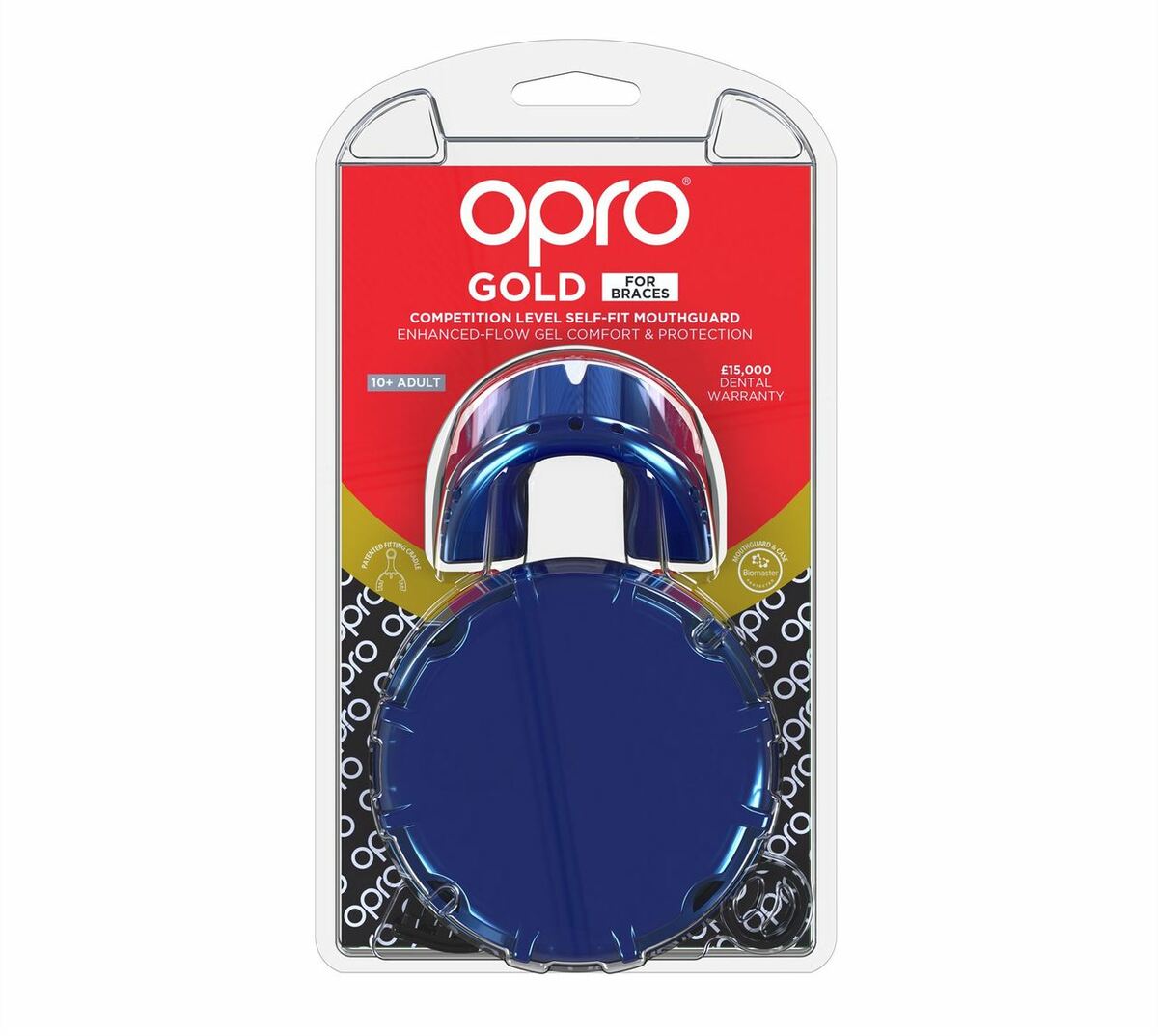 Opro Gold Braces Gen 4 Mouth Guard Pearl Blue/Pearl