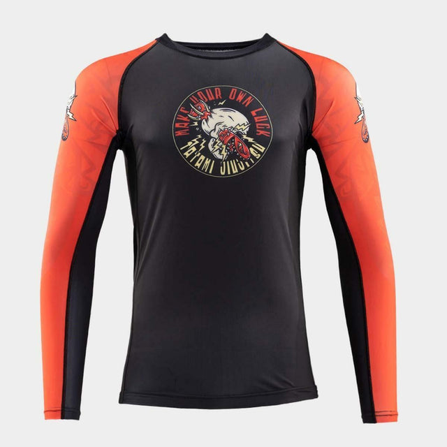 Black/Red Tatami Lucky Eco Tech Recycled Rash Guard   