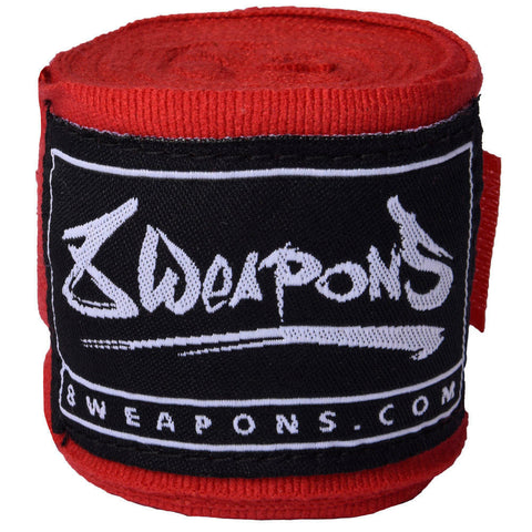8 Weapons 3.5m Hand Wraps Red P8090010