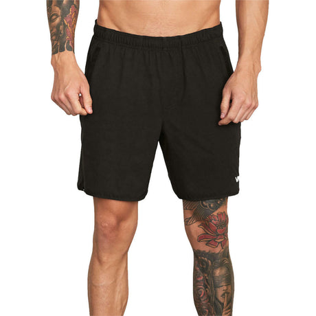 RVCA Yogger Stretch Performance Training Shorts Black Small 