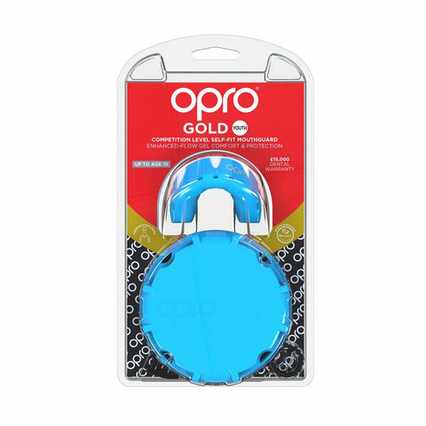 Opro Junior Gold Gen 4 Mouth Guard Sky Blue/Pearl