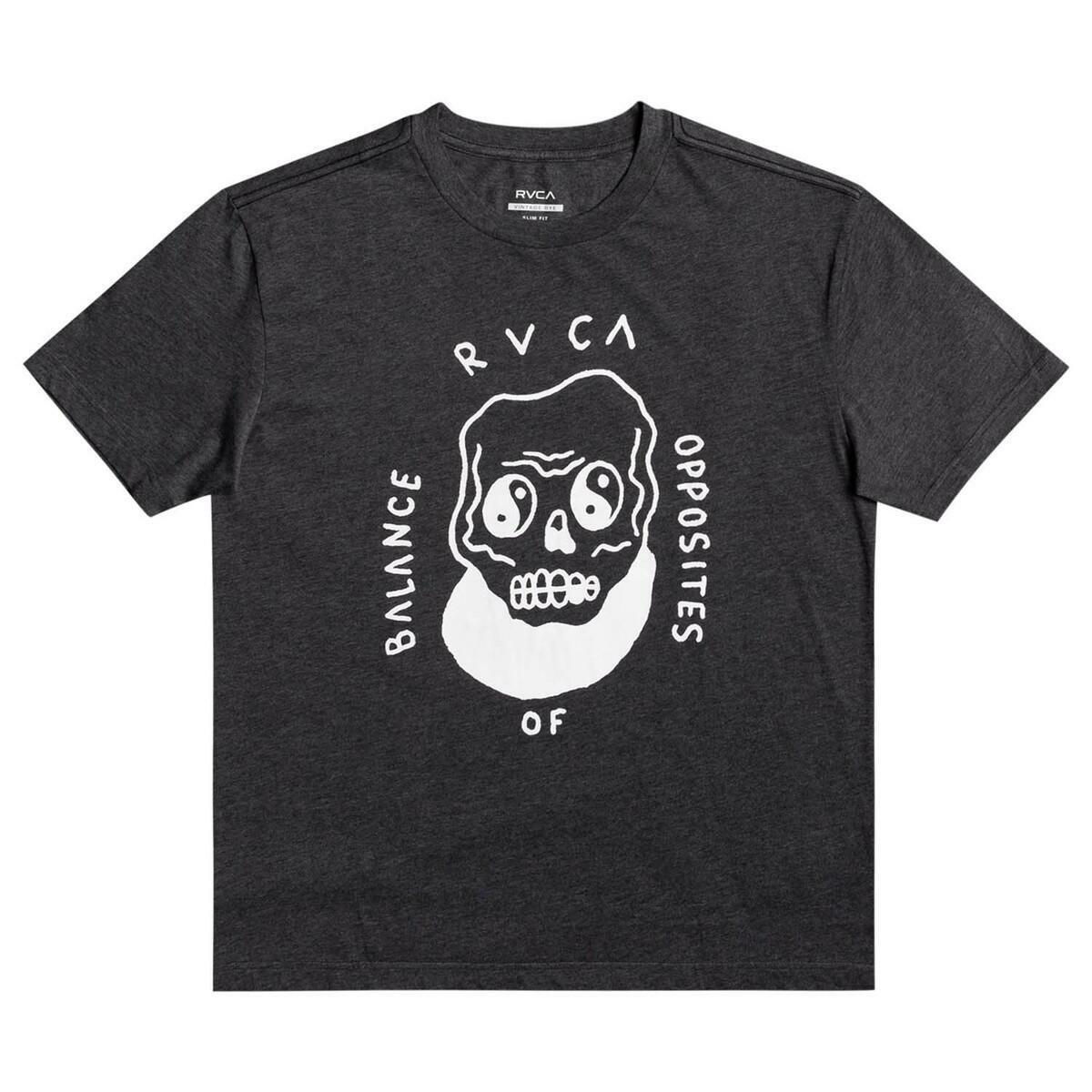 RVCA Benj Skull T-Shirt Grey Z1SSSA-RVF1-518