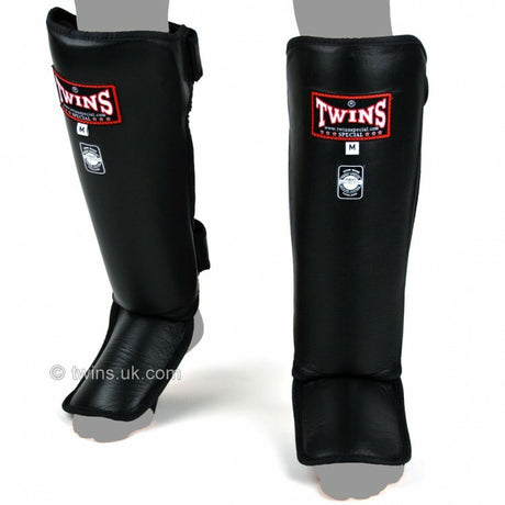 Twins SGL-3 Slim Padded Leather Shin Pads   