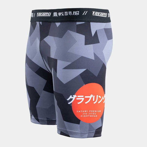 Tatami Onyx Black Camo Vale Tudo Shorts TATVT1024