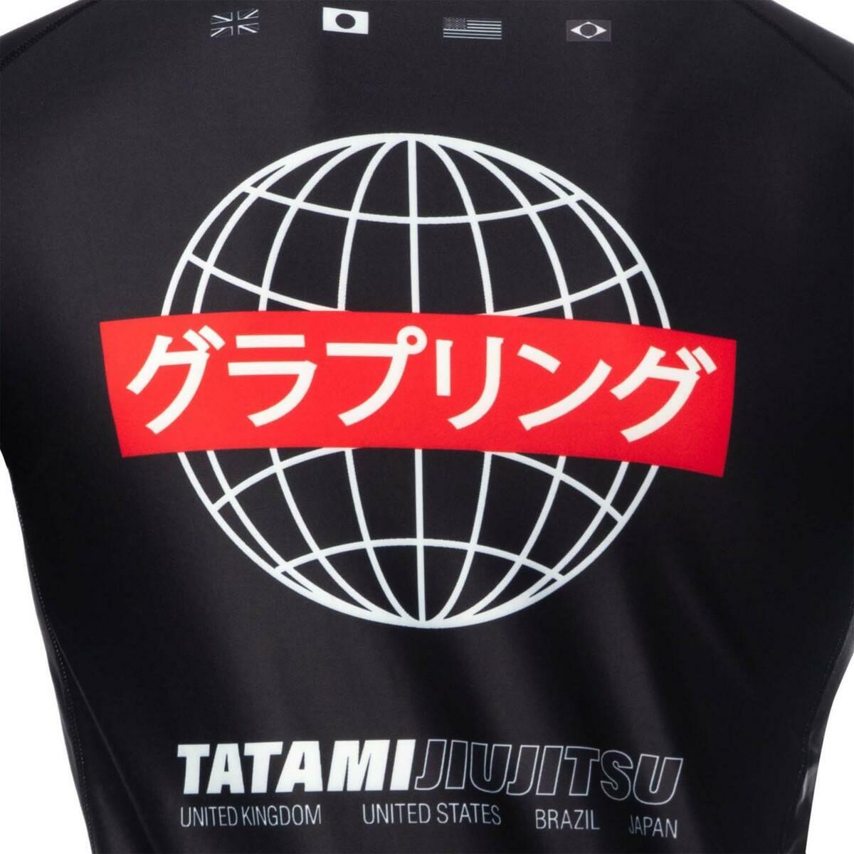 Tatami Global Short Sleeve Rash Guard Black TATRG1136