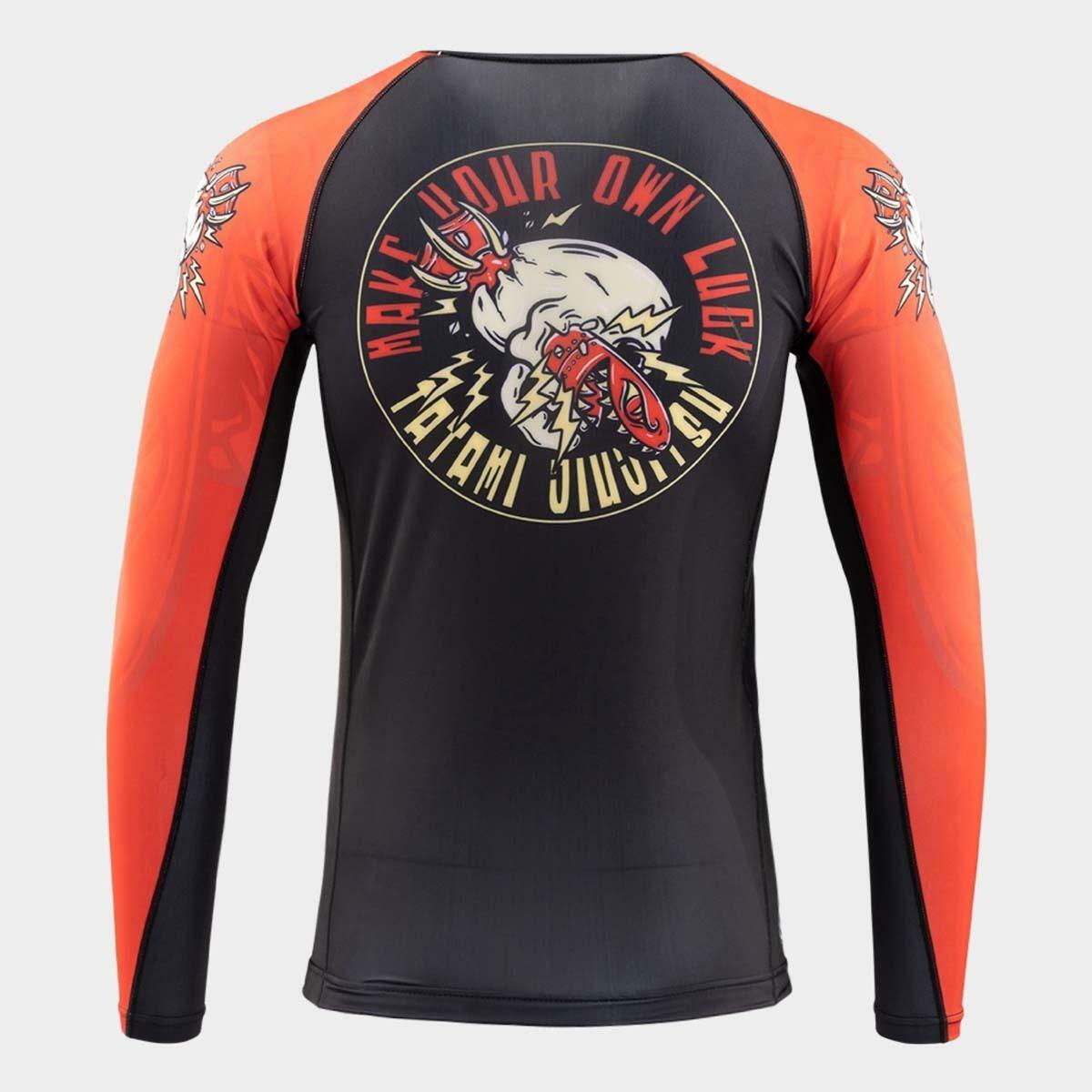 Black/Red Tatami Lucky Eco Tech Recycled Rash Guard   