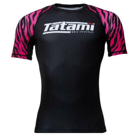 Tatami Fightwear Recharge Short Sleeve Rash Guard - Pink TATRG1107