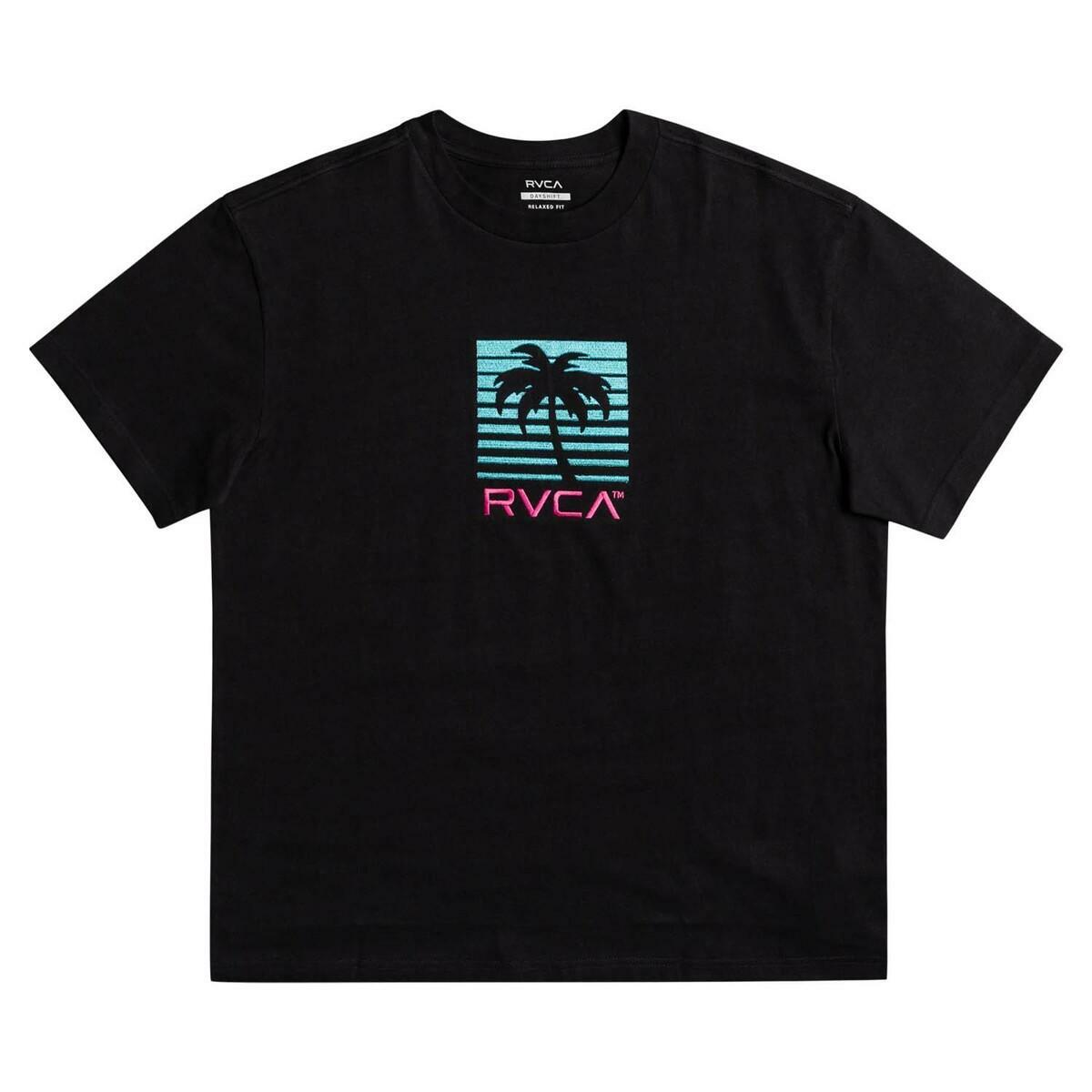 RVCA Palm Beach T-Shirt Black Z1SSRR-RVF1-19