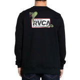 Black RVCA Snake Eyes Crewneck Jumper   