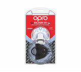 Black-White Opro Silver Twin Pack Gen 4 Mouth Guard   