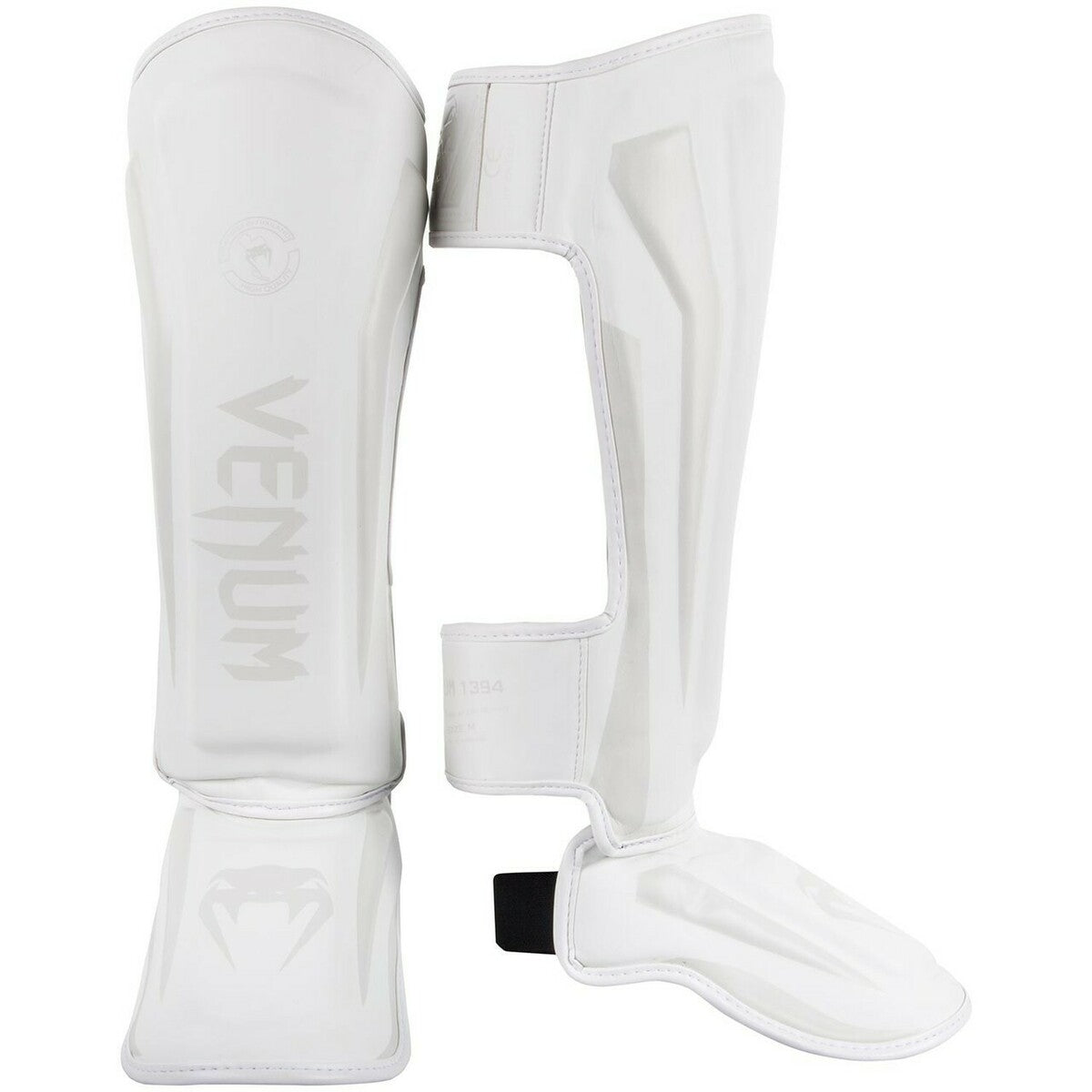 Venum Elite シンガード - ホワイト Venum Elite Shin Guards White/White from Made4Fighters