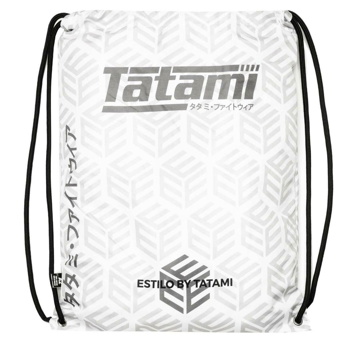 Grey on White Tatami Fightwear Estilo Black Label Mens BJJ Gi   