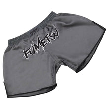 Grey/Black Fumetsu Combat Muay Thai Shorts