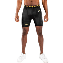 Black/Gold Venum G-Fit Compression Shorts