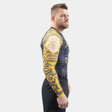 Black/Yellow Tatami Flying Tiger Eco Tech Recycled Rash Guard   