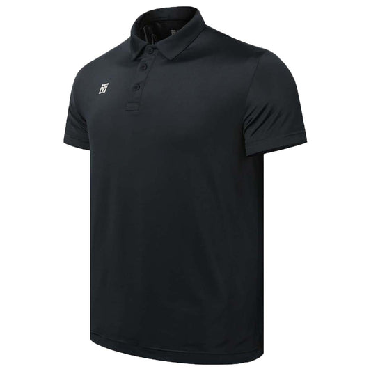 Black Mooto Performance Polo Shirt