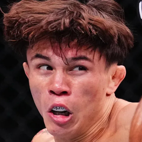 Combat athlete wearing an OPRO mouthguard