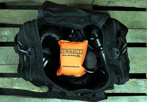 No Stink deodoriser inside a gym bag
